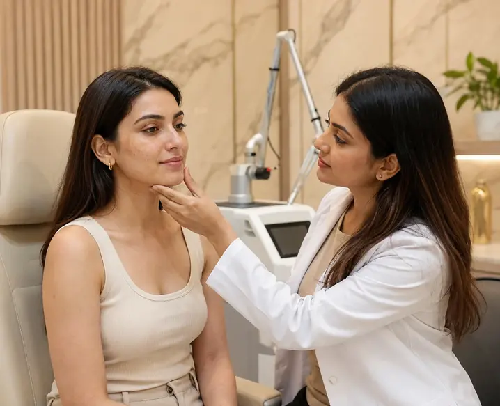 DMC-Freckle Fader Alma-Q Switched Laser Treatment in Delhi